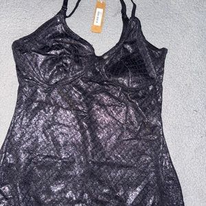 Skims foil onyx size small nwt dress